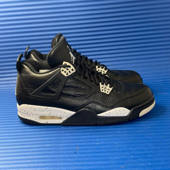 Size 10.5- Men’s Nike Jordan 4 Retro LS Oreo 2015 314254-003 Black Gray OG RARE - Picture 1 of 8